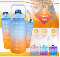 Juvenixs Large Capacity Water Bottles 3 Piece Set - Image 9