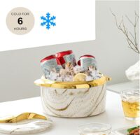 Juvenixs Marble Pattern Insulated Food Warmer Set - 3-Piece Stainless Steel Casserole Dish with Lids, Keeps Food Warm or Cold Thermal - Image 5