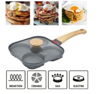 Juvenixs Nonstick Egg Pan  – Perfect Skillet for Eggs, Includes Bonus Brush & Spatula Cookware Frying household kitchen cookware - Image 7